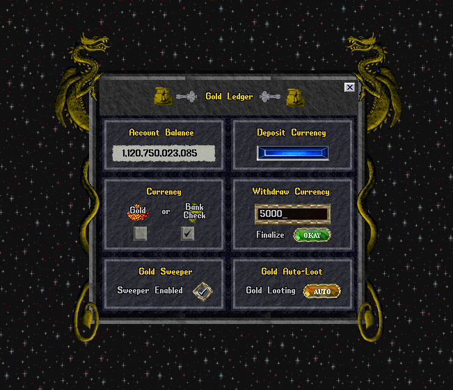 Infinite Gold Ledger with 1st priority on all purchases and stakes.